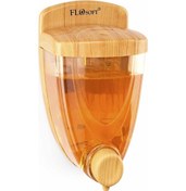 Resim Flosoft F261 Ahşap Görünümlü Sıvı Sabunluk 350 ML 