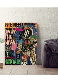 Resim To The Moon Popart Ahşap Tablo 4mm 