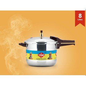 Resim Termo 8 L Düdüklü Tencere Alüminyum Pres Baskı Termo Düdüklü Gümüş 