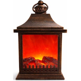 Resim Dekoratif Şömine Görünümlü Lamba - Model 2 