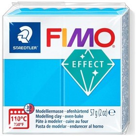 Resim Staedtler Fimo Effect Polimer Kil 374 Blue Transparan 