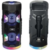 Resim HADRON S4406 Portable Bluetooth Speaker 15*15*38 Cm Usb+tf Mikrofonlu Karaoke Cihazı 