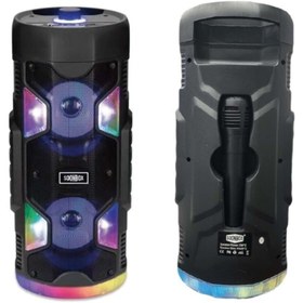 Resim HADRON S4406 Portable Bluetooth Speaker 15*15*38 Cm Usb+tf Mikrofonlu Karaoke Cihazı 