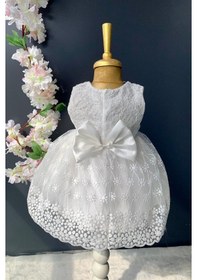 Resim Mnk Baby & Kids Dantelli Kız Bebek Elbise PNPN152 