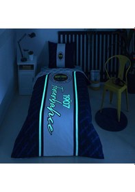 Resim Taç Fenerbahçe 1907 Glow Lisanslı Nevresim Takımı 120x200 Fitted 