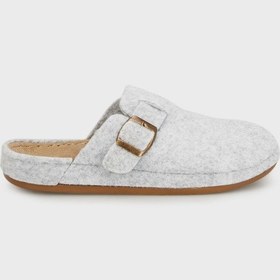 Resim Lela Kemerli Keçe Kışlık Ev Bayan Terlik 6711001 Gri 