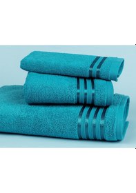 Resim Madame Coco Maynor Bordürü Floşlu Yüz Havlusu 1khvlu1965yüz Havlusu-koyu Mint Yeşili 