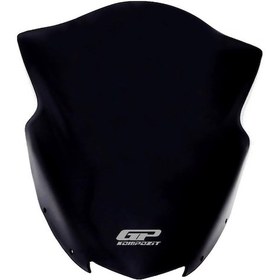 Resim GP Kompozit Bajaj Dominar 250 / 400 2017-2024 Uyumlu Kısa Ön Cam Siyah 37 cm 