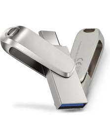 Resim Usb-A ve Type-C Otg USB Bellek Çiftgirişli Flash Bellek Telefon Girişli Bellek 32GB 