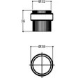Resim 1016 Kapı Stoperi Yapışkanlı/vidalı Antik Renk Çap 38 mm Tek Ebat DDS1016 0038 Abm-P6 