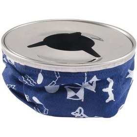 Resim Tekne Kül Tablası. Paslanmaz. Kumaş Kum Kül Tablası. Mavi 