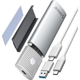 Resim M.2 Nvme Sata SSD Muhafaza Adaptörü Aletsiz, USB C 3.2 Gen 2 10GBPS Nvme, 5gbps Ngff Sata Pcie M-Anahtar (B+M Anahtar) 2230/2242/2260/2280, Alüminyum Harici M2 Kasa Desteği Uasp Trim-Pwem2-Wh 