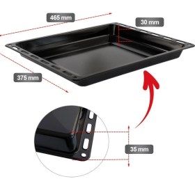 Resim Supervac Emaye Fırın Tepsisi 465 x 375MM 