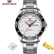 Resim Hanyang Sw 2022 Navıforce Üst Marka Altın Saatler Erkekler Için Kuvars Kol Saati Spor Su Geçirmez Paslanmaz Çelik Erkekler Için Lüks Iş Hediye (Yurt Dışından) 