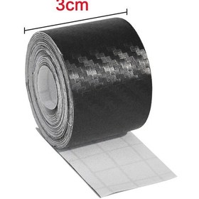 Resim Genişlik 3 Cm-uzunluk 10m-3-10m Genişlik Uzunluk Karbon Fiber Bantları Anti Çarpışma Koruyucu Şerit Sarma matik Tampo 