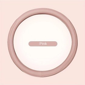Resim Dashanshop Pembe 15 Inç Nefes Alabilir Kaymaz Direksiyon Kılıfı Otomobil İçin Pembe 
