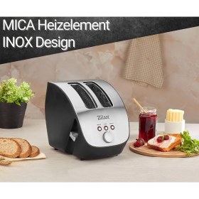 Resim Paslanmaz Çelik Ekmek Kızartma Makinesi | 2 Dilim Ekmek Kızartma Makinesi | Tasarım Ekmek Kızartma M 