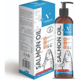 Resim Vetdeluxe Salmon Oil Omega 3-6 Deri Tüy Sağlığını Destekleyen Somon Yağı 200 ML 