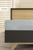Resim Taş Tek Kişilik Fitted / Lastikli Pamuk Çarşaf Kigili