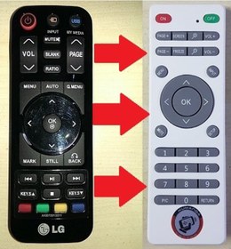 Resim LG Uyumlu Hw300-Hw301-Bx327 Projeksiyon Kumandası 