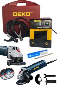 Resim DEKO TURKEY Dkt201ht Çift Kartlı Ultrasuper Invertör Kaynak Makinesi 201 Amper + Taşlama Hediyeli 2 Yıl Garanti 