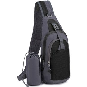 Resim Tenfowee 7l Çok Amaçlı Omuz Çantası: Kamp, Bisiklet Ve Seyahat İçin İdeal Nylon Sırt Çantası Siyah 
