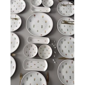 Resim Hooly Home Pastel Bahçe 12 Kişilik 21 Parça Kahvaltı Takımı 