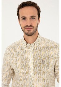 Resim U.s. Polo Assn. Erkek Haki Gömlek Desenli 50282825-vr027 Haki 
