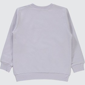 Resim Civil Girls Kız Çocuk Sweatshirt 2-5 Yaş Galaktik Leylak Galaktik Leylak Lila 
