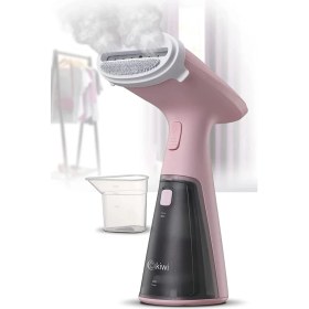 Resim Kiwi Buharlı Kırışık Giderici Dik Ütü Dikey El Ütüsü Perde Kumaş Buharlayıcı Pembe 