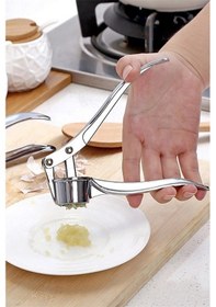 Resim 1.kalite Paslanmaz Sarımsak Ezici Gümüş Gri 