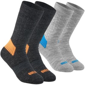 Resim Decathlon Çocuk Termal Çorap - 2 Çift - Pembe - Sh100 Warm Mid 