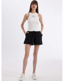 Resim DeFacto Regular Fit Basic Düz Bermuda Şort D3327AX24SMBK81 Siyah 