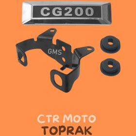Resim CTR CG 200 Far Altı Amblem Bağlantı Seti – Metal Braket ve Kauçuk Takozlu 