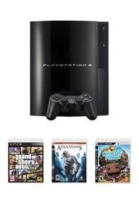 Resim Playstation 3 Fat Kasa 320 GB Teşhir Ürünü + 2 Kablosuz Kol + 55 Dijital Oyun 