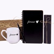 Resim Kitaplı Hediye Sonsuza Kadar Tasarımlı Ajanda- Kupa ve Kalem Hediye Kutusu - Sevgiliye Hediye Seti 