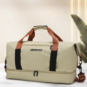 Resim Büyük Kapasiteli Seyahat Duffel Çantası, Bağımsız Ayakkabı Bölmesi ile - Hafta Sonu Tatiller, Fitness Tutkunları, Karışık Renkler, Çoklu Bölümler, Sağlam Tutacaklar ve Ayarlanabilir Omuz Askısı, Seyahat için Bagaj, Pratik Tasarım, Güvenli Fermuar Kapanışı 
