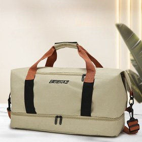 Resim Büyük Kapasiteli Seyahat Duffel Çantası, Bağımsız Ayakkabı Bölmesi ile - Hafta Sonu Tatiller, Fitness Tutkunları, Karışık Renkler, Çoklu Bölümler, Sağlam Tutacaklar ve Ayarlanabilir Omuz Askısı, Seyahat için Bagaj, Pratik Tasarım, Güvenli Fermuar Kapanışı 