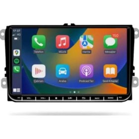 Resim Woodhub Uyumlu Volkswagen Polo Android Carplayli Multimedya 4gb Ram 64GB Hafıza Navigasyon USB Bt 