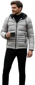 Resim Buratti Kapüşonlu Cepli Slim Fit Şişme Mont Erkek MONT 6490001 