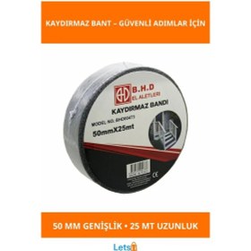Resim Kaydırmaz Siyah Bant 50 Mm X 25 Mt Güvenlik Bant 1 Adet 