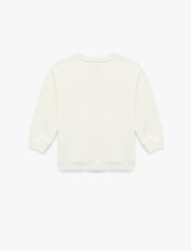 Resim Erkek Bebek Uzun Kollu Bisiklet Yaka Şardonlu Pamuklu Sweatshirt 