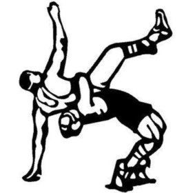 Resim Güreşçiler (Oto-Motor-Laptop-Duvar-Dekor) 10 x 12 cm 