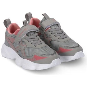 Resim Slazenger Fast Track I Kız Çocuk Cırt Cırtlı Gri / Pembe Günlük Spor Ayakkabısı Gri - Pembe 
