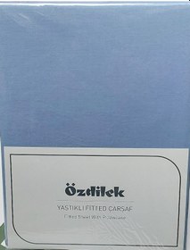 Resim Özdilek Colourist Tek Kişilik Battal Çarşaf Seti 120x200 Buz Mavi Mavi 