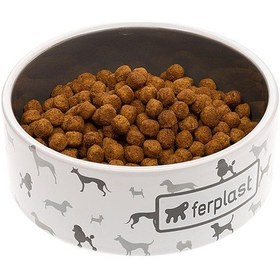 Resim Ferplast Juno Seramik Mama ve Su Kabı 16.3 x 6.1 CM 700 ML 