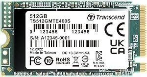 Resim Transcend MTE400S 512 GB NVMe PCIe Gen3 x4 M.2 2242 Dahili Solid State Drive (SSD) 3D TLC NAND (TS512GMTE400S) 