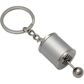 Resim By Nevser® Hareketli Araba Vites Anahtarlık Altı Hız Manuel Vites Dişli Shifter Topuzu Metal Anahtarlık 