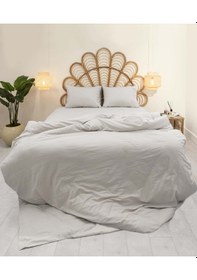 Resim Koza Home Calmo Nevresim Takımı Silver Tek Kişilik 160x220 9562a Gri 