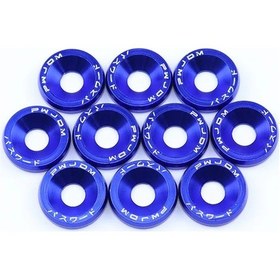 Resim Hightower 10'lu M6 Jdm Çamurluk Kaporta Motor Civata Seti Blue 